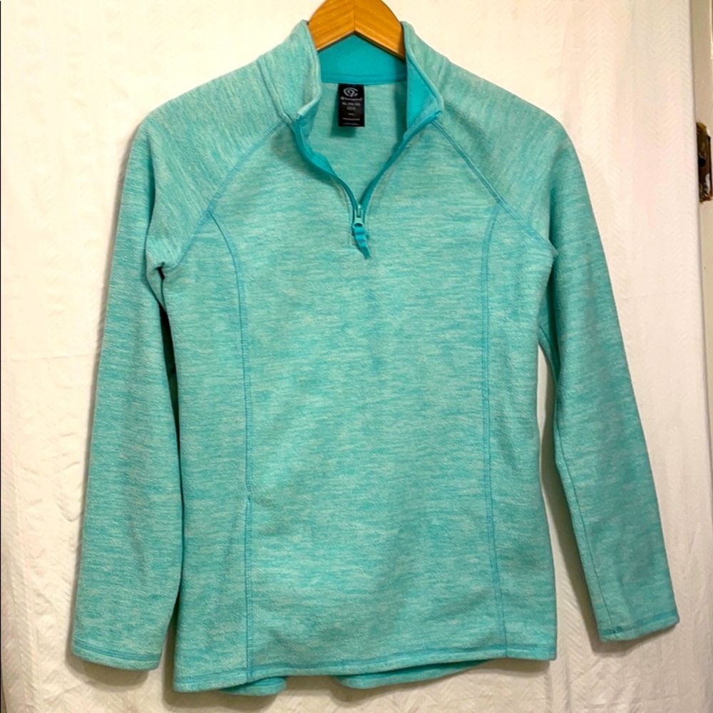 Champion Girls hoodie 1/4 Zip green size XL 14-16